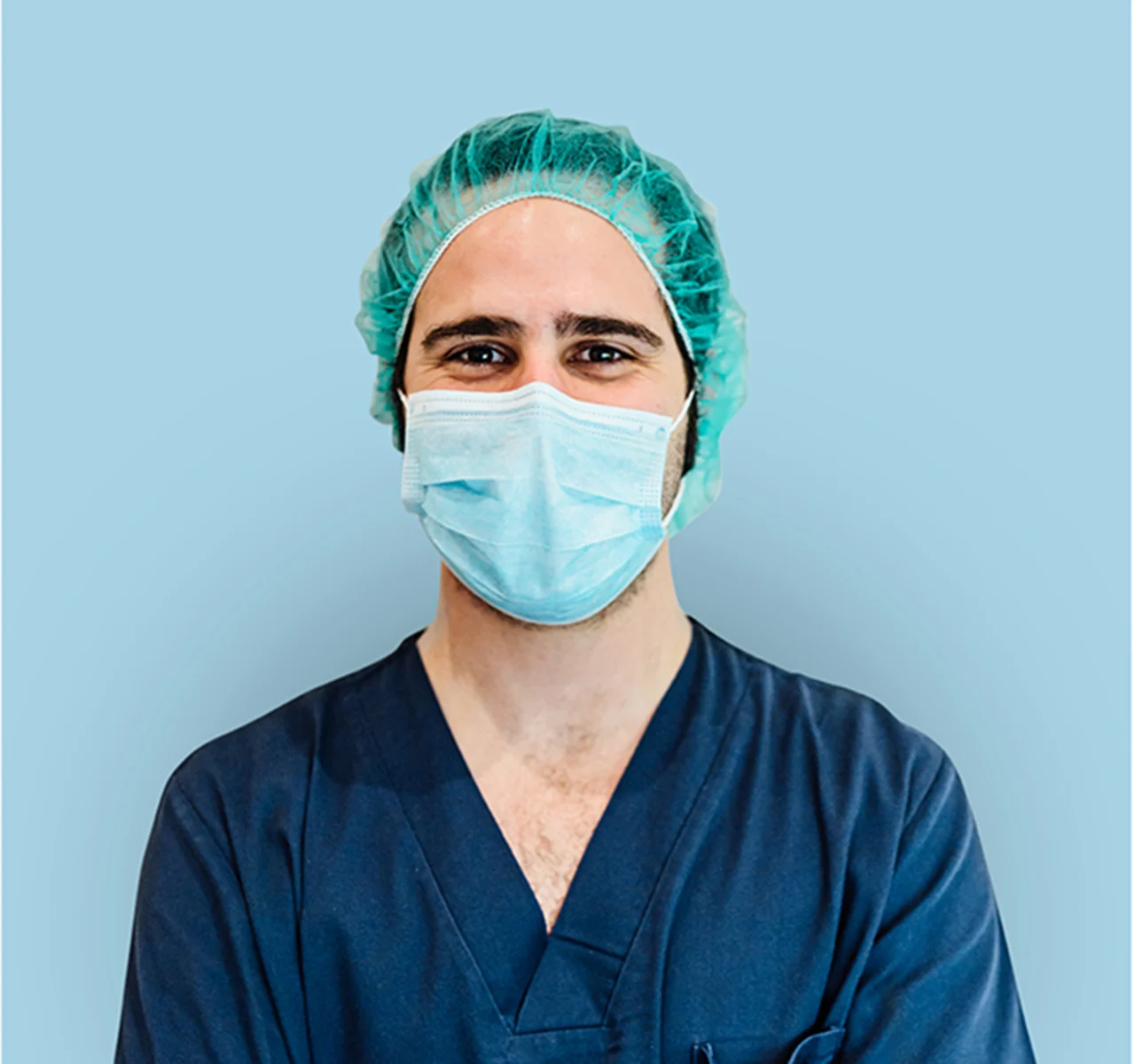 healthcare worker wearing facemask