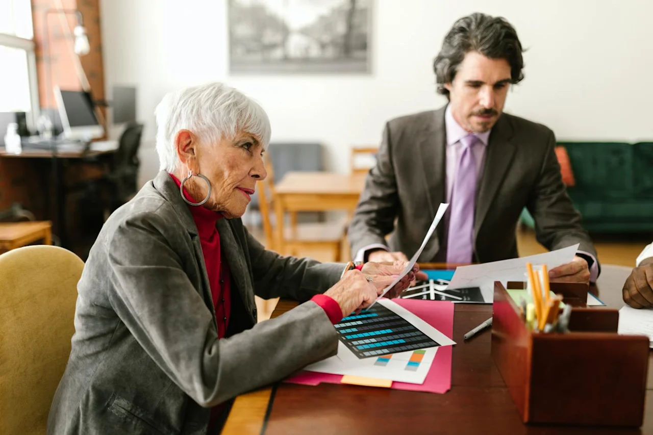 A mother and son going over if he should talk to his children about his estate and crypto plan.