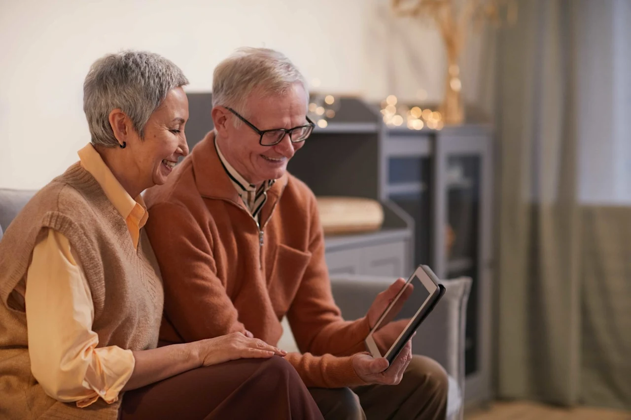 Couple reading about estate and cryptocurrency planning lessons.