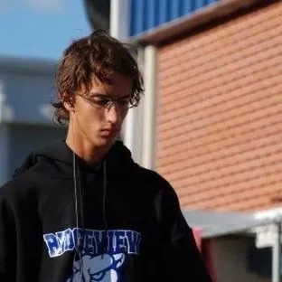 young man wearing glasses