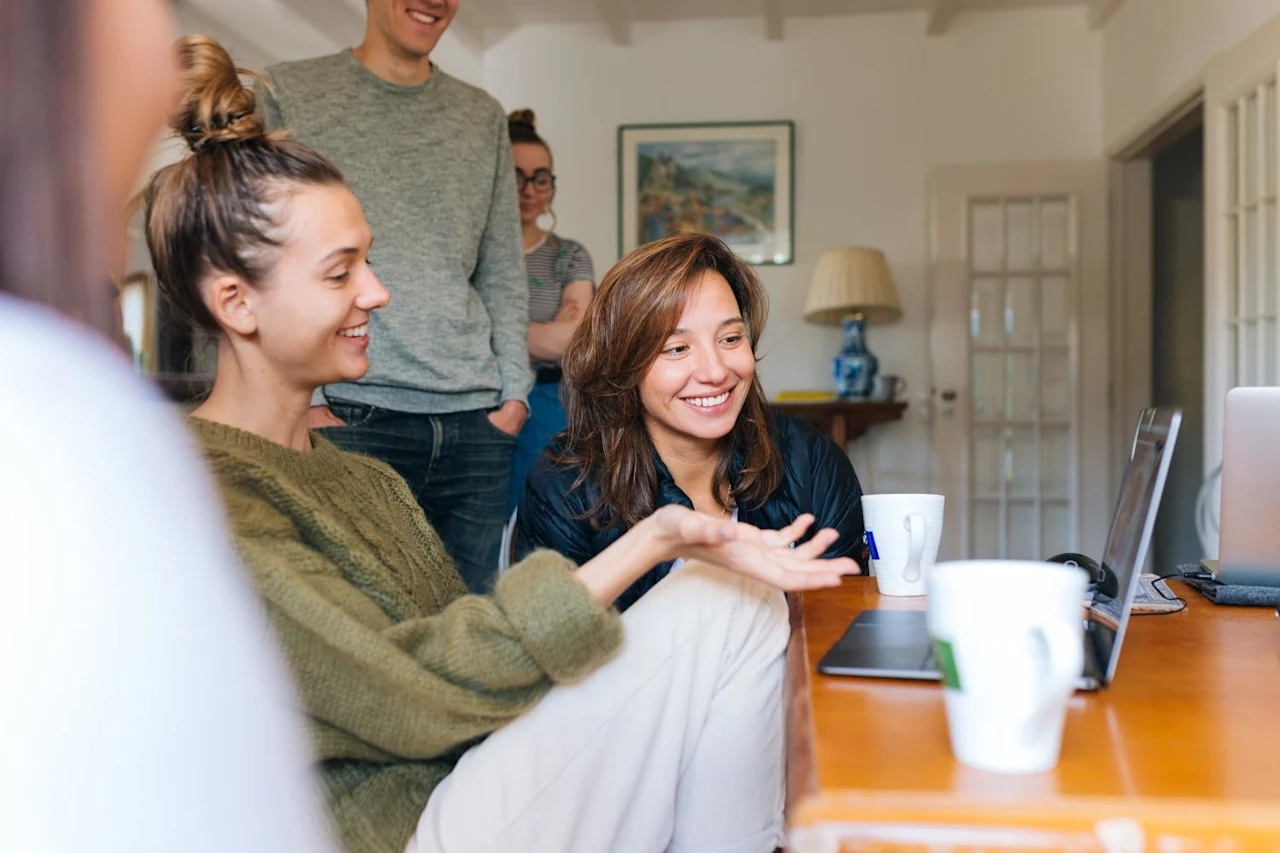 Family gathered talking about how to probate a will without a lawyer
